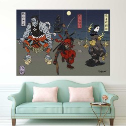 Deadpool Japan Art Block Giant Wall Art Poster (P-2383)