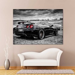 Nissan Skyline GTR R35 Drift Car  Wand-Kunstdruck Riesenposter (P-2398)