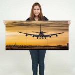 Boeing 747 Jumbo Plane Landing Block Giant Wall Art Poster