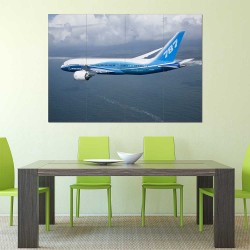 Boeing 787 Jumbo Aeroplane  Block Giant Wall Art Poster (P-2418)