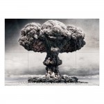 NUC Mushroom Dust cloud Nuclear Atomic Bomb Block Giant Wall Art Poster