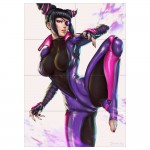 Street Fighter Han Juri Bikini  Wand-Kunstdruck Riesenposter 