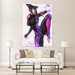 Street Fighter Han Juri Bikini  Wand-Kunstdruck Riesenposter 