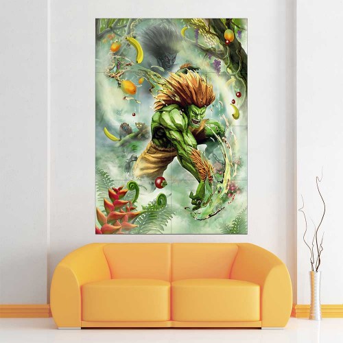 โปสเตอร์ ขนาดใหญ่ Blanka Street Fighter X Tekken 