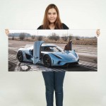 Koenigsegg Agera R Supercar Block Giant Wall Art Poster