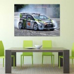 Ken Blocks Ford Fiesta Hoonigan Gymkhana Sport Car Block Giant Wall Art Poster