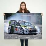 Ken Blocks Ford Fiesta Hoonigan Gymkhana Sport Car Block Giant Wall Art Poster