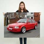 Ford Escort RS Turbo Cosworth Block Giant Wall Art Poster