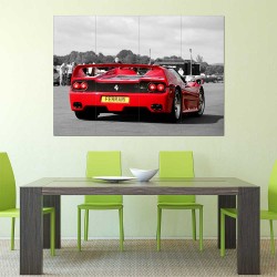 Ferrari F50 V12 V8 Supercar  Block Giant Wall Art Poster (P-2468)