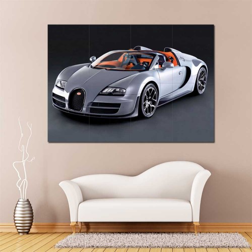 Bugatti Veyron Super Sport Car Supercar Block Giant Wall Art Poster