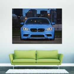 BMW M5 Sport Car  Block Giant Wall Art Poster (P-2471)