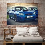 Subaru Impreza Wrx Sti Car Block Giant Wall Art Poster