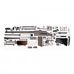 M1918 Browning Automatic Rifle Assembly Block Giant Wall Art Poster