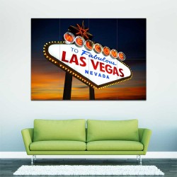 Las Vegas American Poker Sin City  Block Giant Wall Art Poster (P-2487)