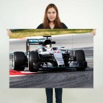 Lewis Hamilton Mercedes Formula 1 Block Giant Wall Art Poster