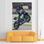 Valentino Rossi Motorradsport  Wand-Kunstdruck Riesenposter 