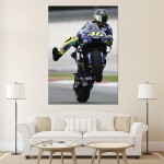 Valentino Rossi Motorrad Rennen  Wand-Kunstdruck Riesenposter 