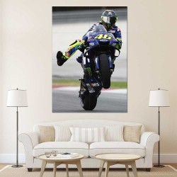 Valentino Rossi Motorrad Rennen  Wand-Kunstdruck Riesenposter (P-2490)