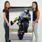 Valentino Rossi Motorrad Rennen  Wand-Kunstdruck Riesenposter 