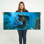 Sea Drache Fantasy Myth Gothic Magic  Wand-Kunstdruck Riesenposter 