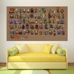 Dota 2 Mini Heroes Figuren  Wand-Kunstdruck Riesenposter 