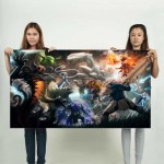 Dota 2 Team Fight Friends and Foes  Wand-Kunstdruck Riesenposter 