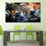 Dota 2 Team Fight Friends and Foes  Wand-Kunstdruck Riesenposter 