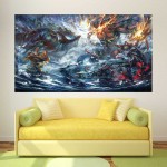 DOTA 2 Epic Battle Wand-Kunstdruck Riesenposter 