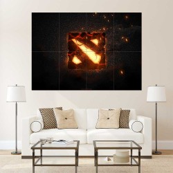 Dota 2 Cracks Logo  Wand-Kunstdruck Riesenposter (P-2509)