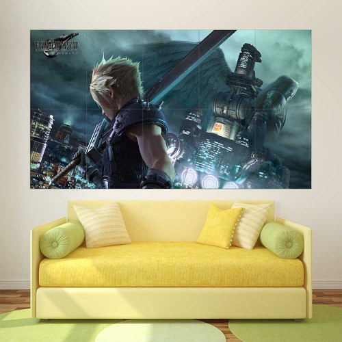 Final Fantasy VII Cloud Strife  Wand-Kunstdruck Riesenposter 