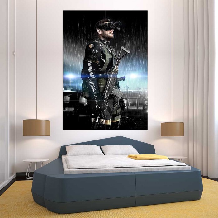 Metal Gear Solid Snake Ground Zeroes Block Giant Wall Art Poster