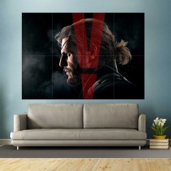 Metal Gear Solid V 5 Snake Big Boss  Block Giant Wall Art Poster (P-2557)