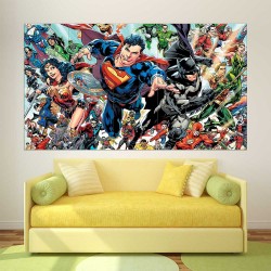 DC Superhero Univeres  Wand-Kunstdruck Riesenposter (P-2565)