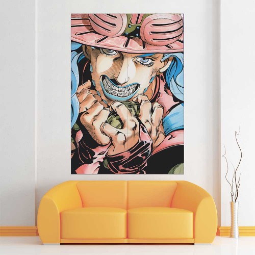 Jojo's Bizarre Adventure Gyro Zeppeli  Wand-Kunstdruck Riesenposter 