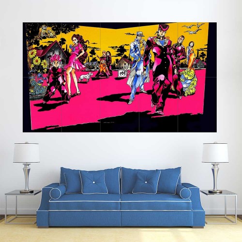 Jojo's Bizarre Adventure Diamond Is Unbreakable  Wand-Kunstdruck Riesenposter 