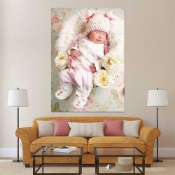 Kids Baby Children Picture serie 2 Block Giant Wall Art Poster (P-2595)