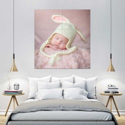 Kids Baby Children Picture serie 4 Block Giant Wall Art Poster (P-2597)