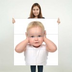 Kids Baby Children Picture serie 12 Block Giant Wall Art Poster