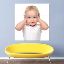 Kids Baby Children Picture serie 12 Block Giant Wall Art Poster (P-2605)