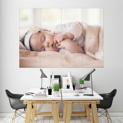 Kids Baby Children Picture serie 14  Block Giant Wall Art Poster (P-2607)