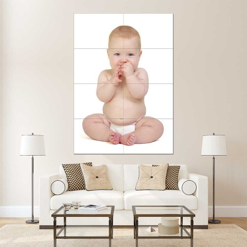 Kids Baby Children Picture serie 15 Block Giant Wall Art Poster