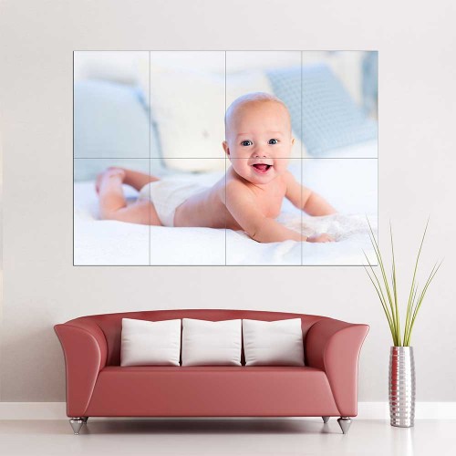 Kids Baby Children Picture serie 18 Block Giant Wall Art Poster