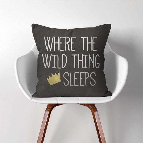 ปลอกหมอนอิง ภาพ Where the Wild things sleep