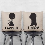 I love U and I know The nightmare before christmas Pair Pillowcases Set