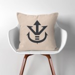 Dragon Ball Z Saiyan Royal Family crest  Linen Cotton throw Pillow Cover