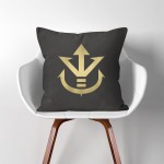 Dragon Ball Z Saiyan Royal Family crest  Linen Cotton throw Pillow Cover