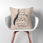 My Neighbour Totoro  Linen Cotton throw Pillow Cover