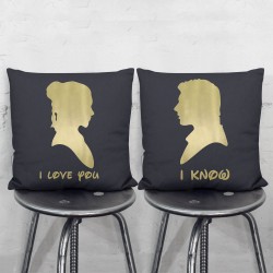 ปลอกหมอนคู่รัก สตาร์วอร์ Starwars I love you  I Know  (PW-0044)