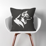 Wolf  Linen Cotton throw Pillow Cover