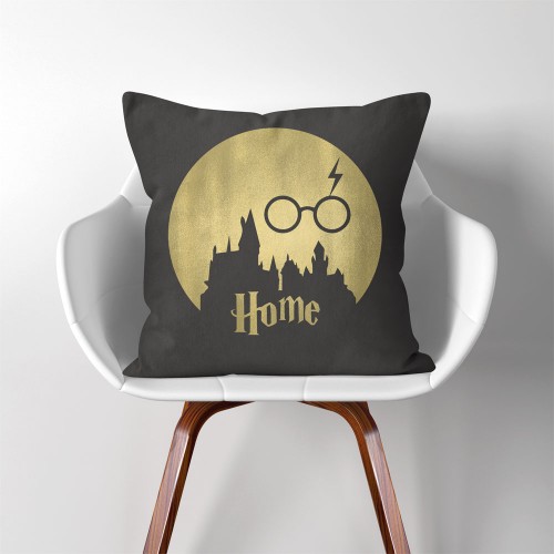 Home Hogwarts Castle Harry Potter  Linen Cotton throw Pillow Cover